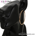 97339 boucles d&#39;oreilles créoles pour femmes style xuping style simple grand cercle uni grand or 18k